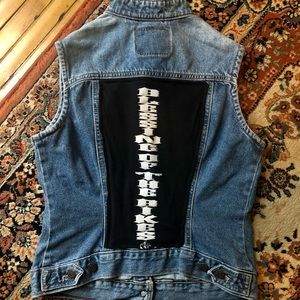 Vintage Levi’s Denim Vest with biker back patch